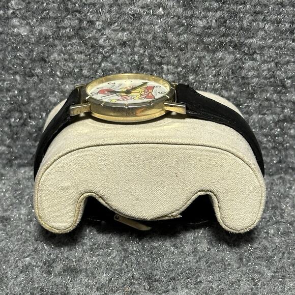Vintage Ronald McDonald McDonald\'s Advertising Japan Quartz Watch Gold Bezel